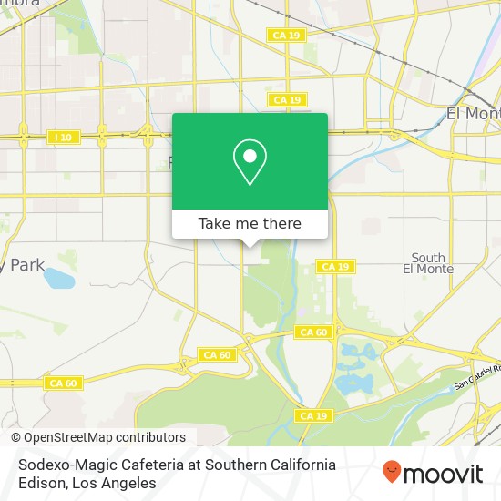 Sodexo-Magic Cafeteria at Southern California Edison map