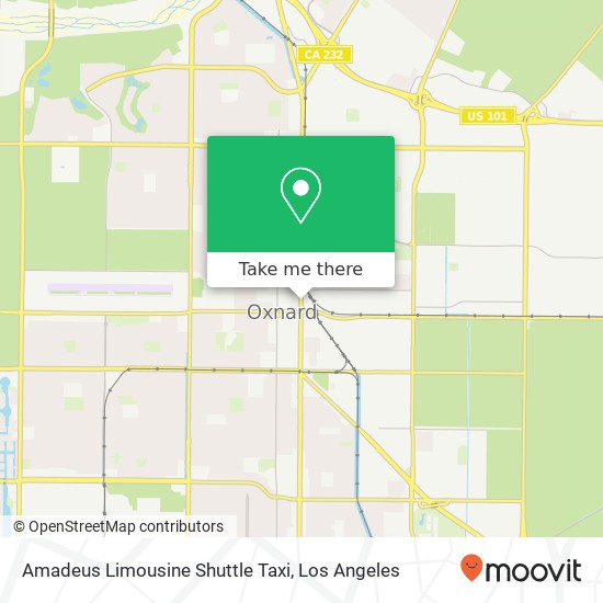 Amadeus Limousine Shuttle Taxi map