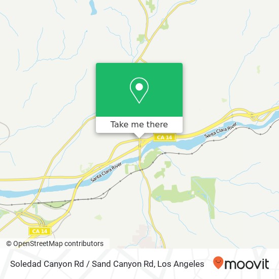 Soledad Canyon Rd / Sand Canyon Rd map