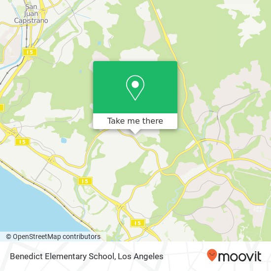Benedict Elementary School map
