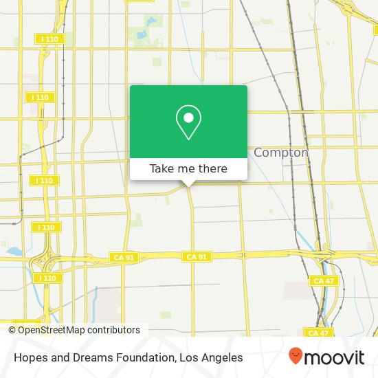 Hopes and Dreams Foundation map