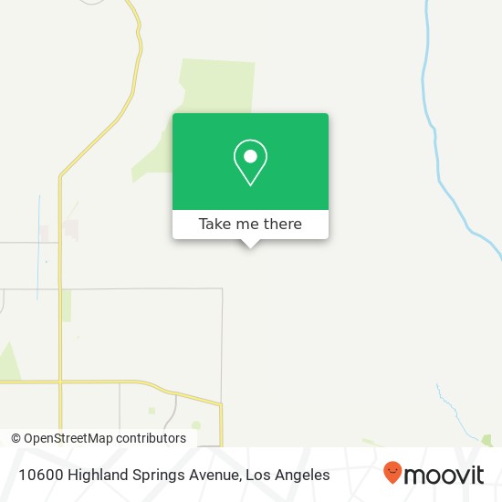 10600 Highland Springs Avenue map