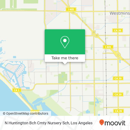 N Huntington Bch Cmty Nursery Sch map