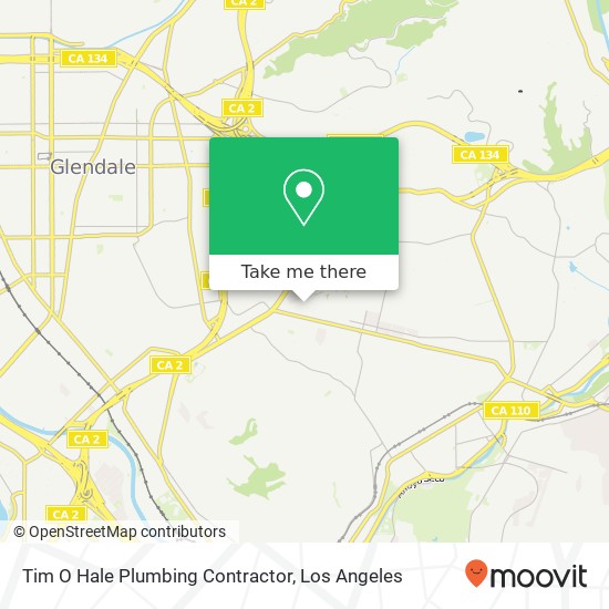 Tim O Hale Plumbing Contractor map