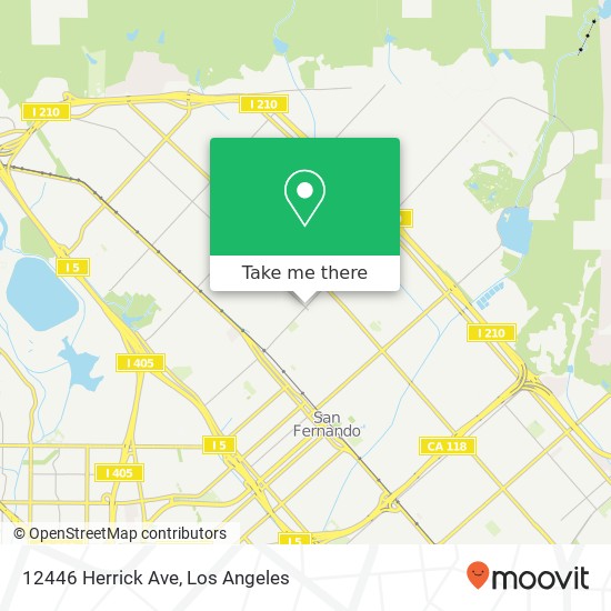 12446 Herrick Ave map