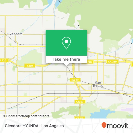 Glendora HYUNDAI map