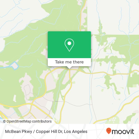 Mapa de McBean Pkwy / Copper Hill Dr