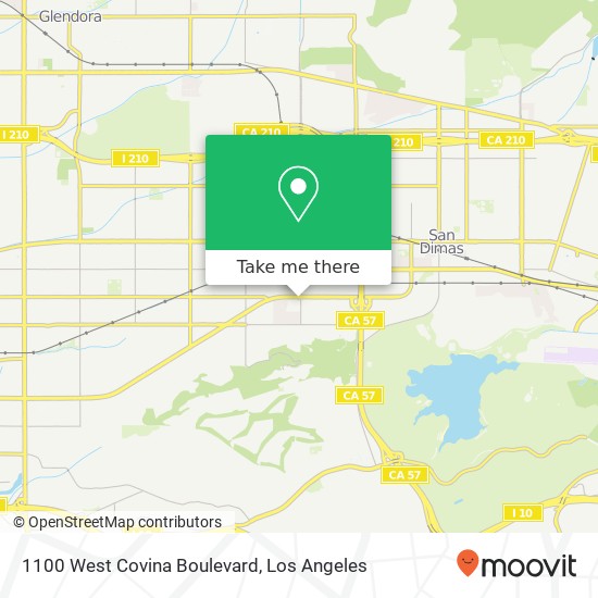 1100 West Covina Boulevard map