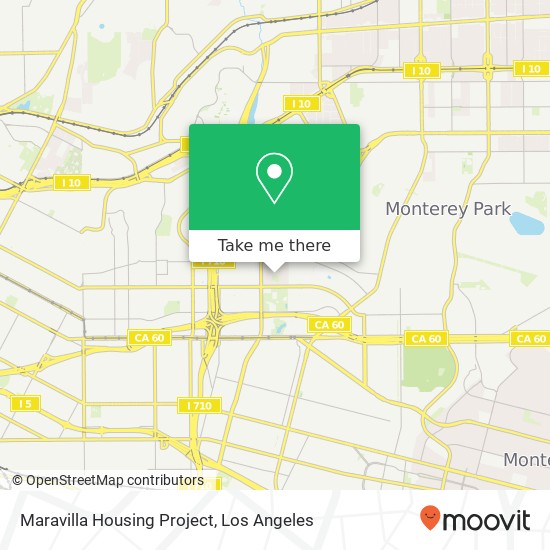 Maravilla Housing Project map