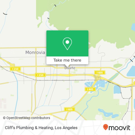 Cliff's Plumbing & Heating map