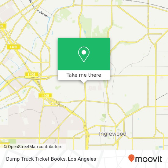 Mapa de Dump Truck Ticket Books