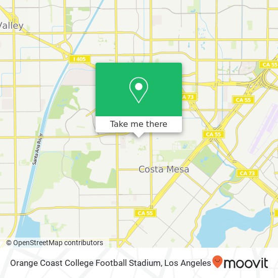 Orange Coast College Football Stadium map