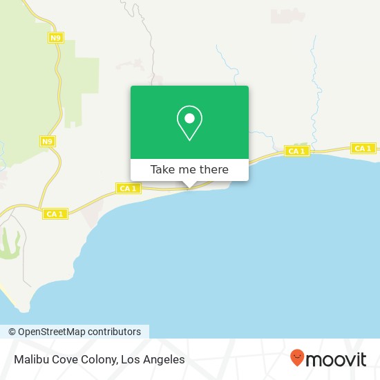 Mapa de Malibu Cove Colony