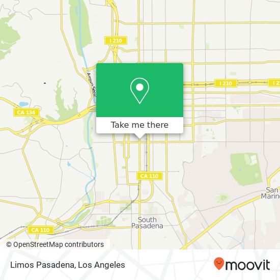 Limos Pasadena map