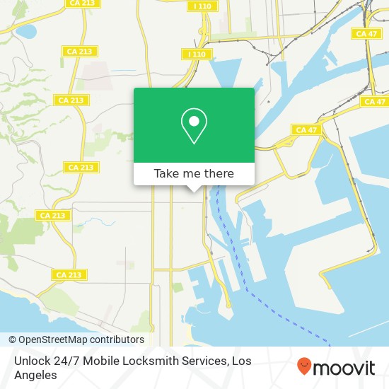 Unlock 24 / 7 Mobile Locksmith Services map