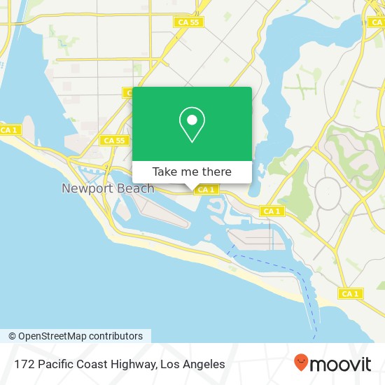 Mapa de 172 Pacific Coast Highway