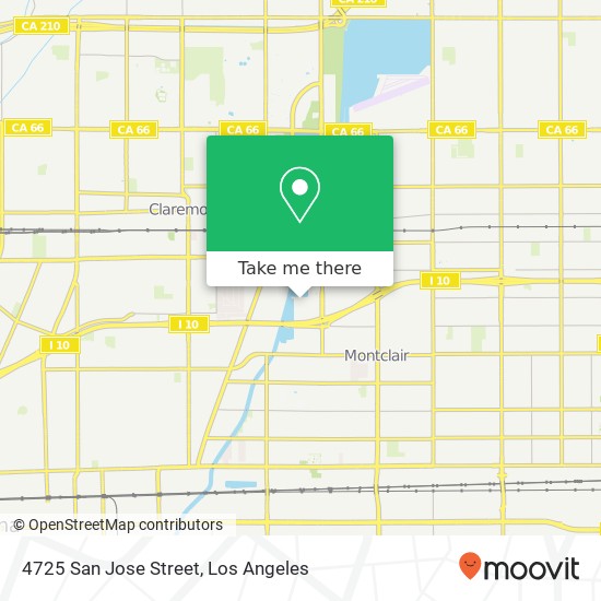 4725 San Jose Street map