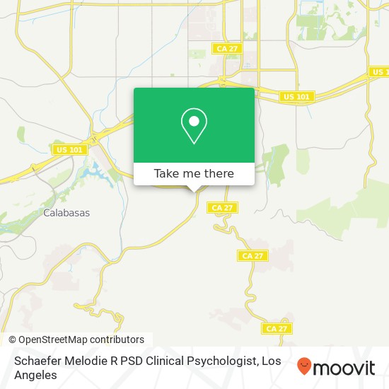 Schaefer Melodie R PSD Clinical Psychologist map