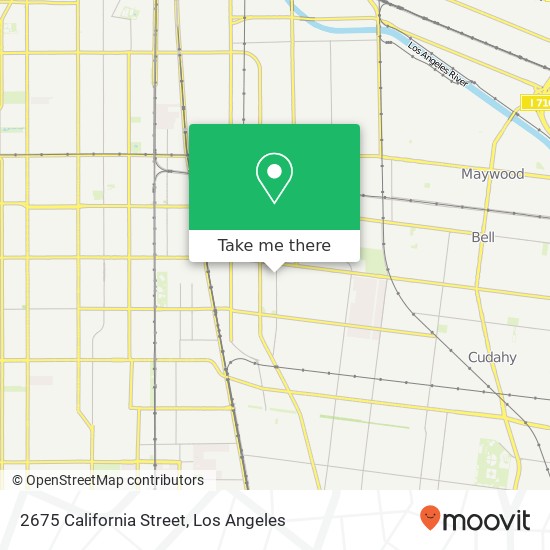 Mapa de 2675 California Street