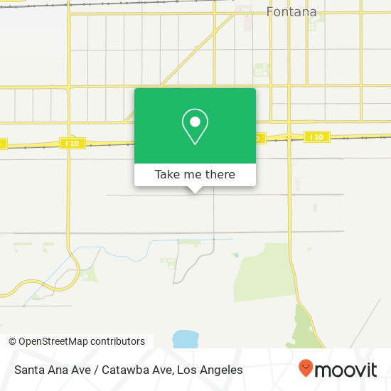 Santa Ana Ave / Catawba Ave map