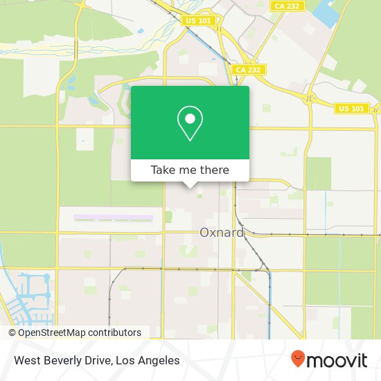 Mapa de West Beverly Drive
