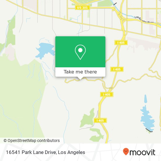 16541 Park Lane Drive map