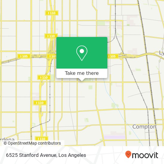 Mapa de 6525 Stanford Avenue