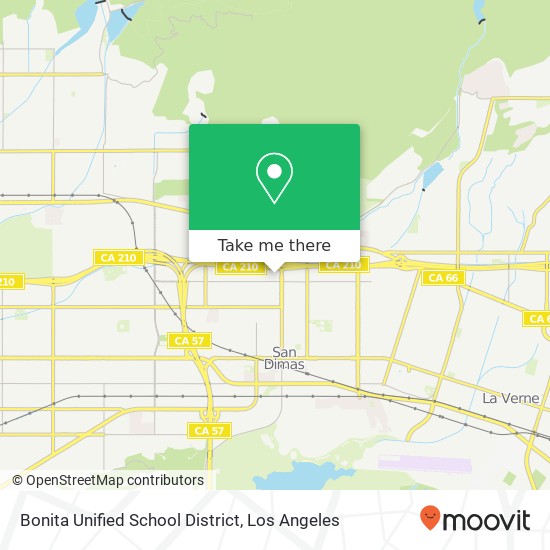 Bonita Unified School District map