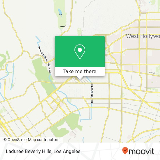 Ladurée Beverly Hills map