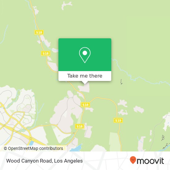 Wood Canyon Road map