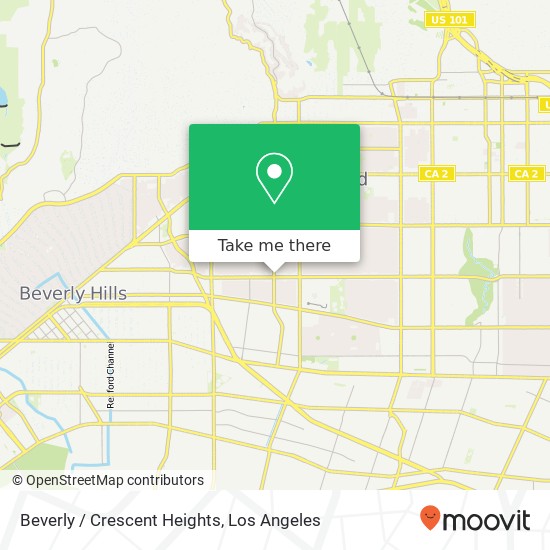 Mapa de Beverly / Crescent Heights