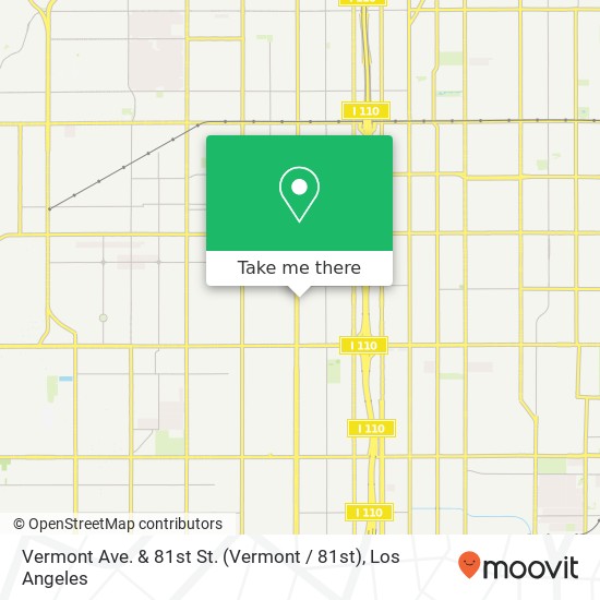 Mapa de Vermont Ave. & 81st St. (Vermont / 81st)