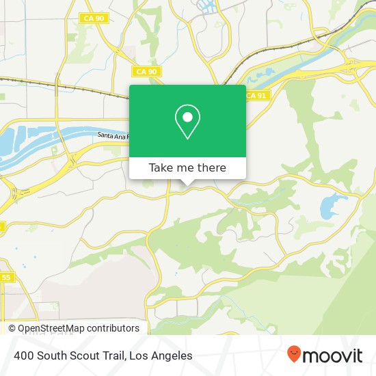 400 South Scout Trail map