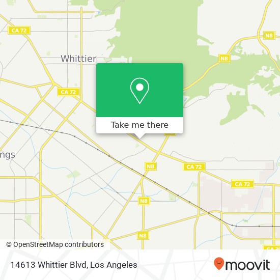 14613 Whittier Blvd map