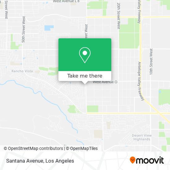 Mapa de Santana Avenue