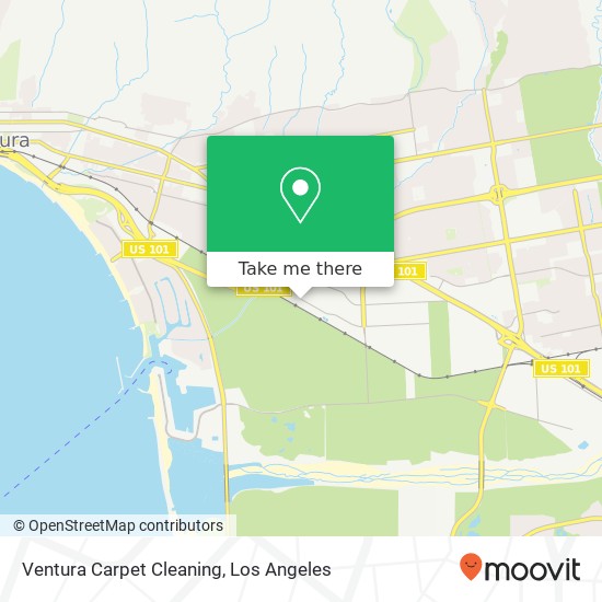 Ventura Carpet Cleaning map
