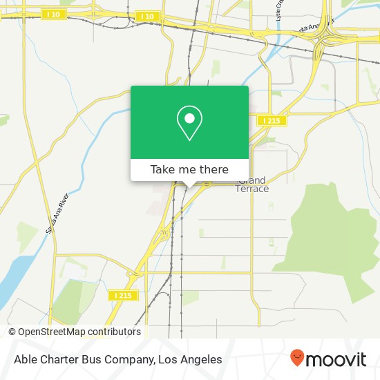 Able Charter Bus Company map