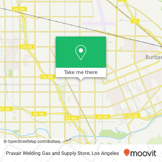 Mapa de Praxair Welding Gas and Supply Store