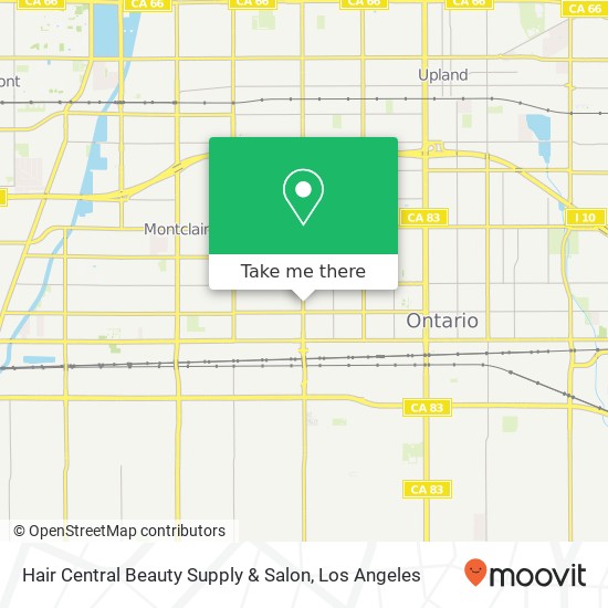 Mapa de Hair Central Beauty Supply & Salon