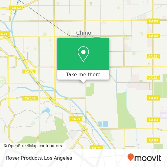 Roser Products map
