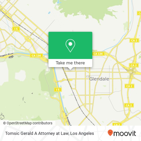 Tomsic Gerald A Attorney at Law map
