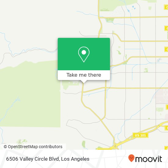 Mapa de 6506 Valley Circle Blvd
