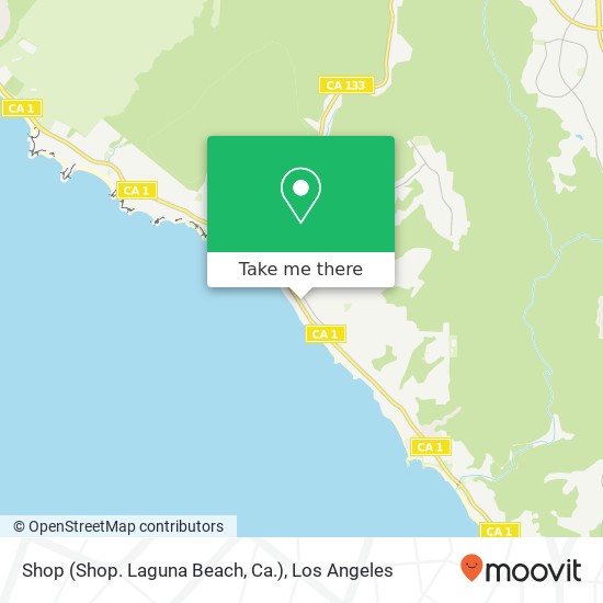 Mapa de Shop (Shop. Laguna Beach, Ca.)