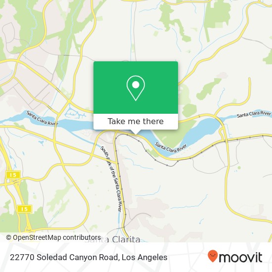 Mapa de 22770 Soledad Canyon Road