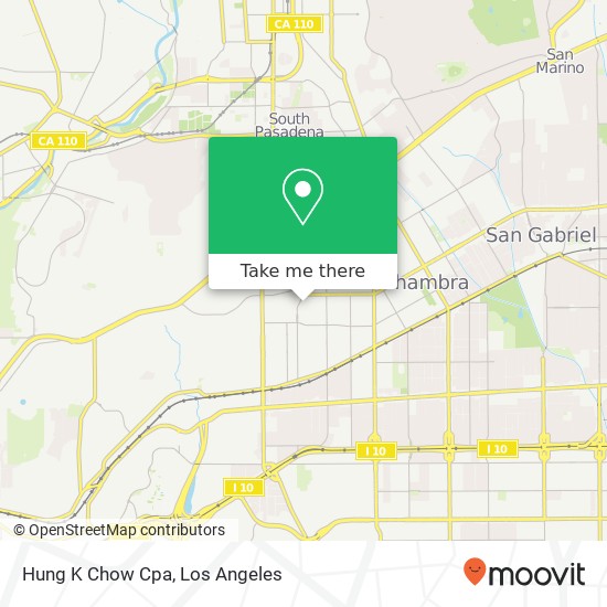 Hung K Chow Cpa map