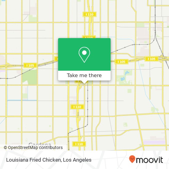 Louisiana Fried Chicken map