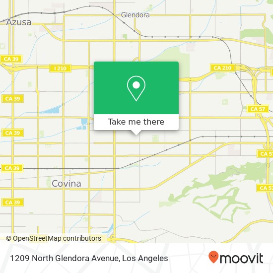 Mapa de 1209 North Glendora Avenue