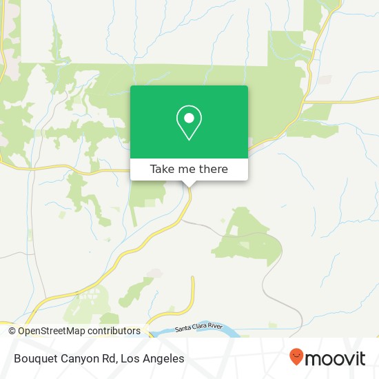 Mapa de Bouquet Canyon Rd