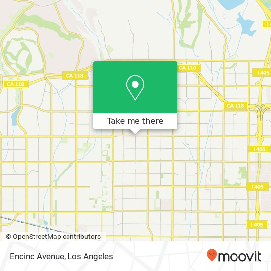 Encino Avenue map