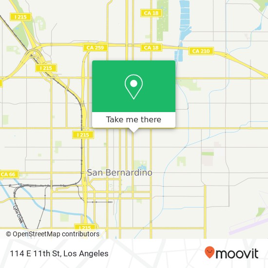 Mapa de 114 E 11th St